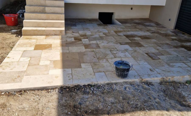 Carrelage pour terrasse, Val d'Oingt, ASV Carrelage